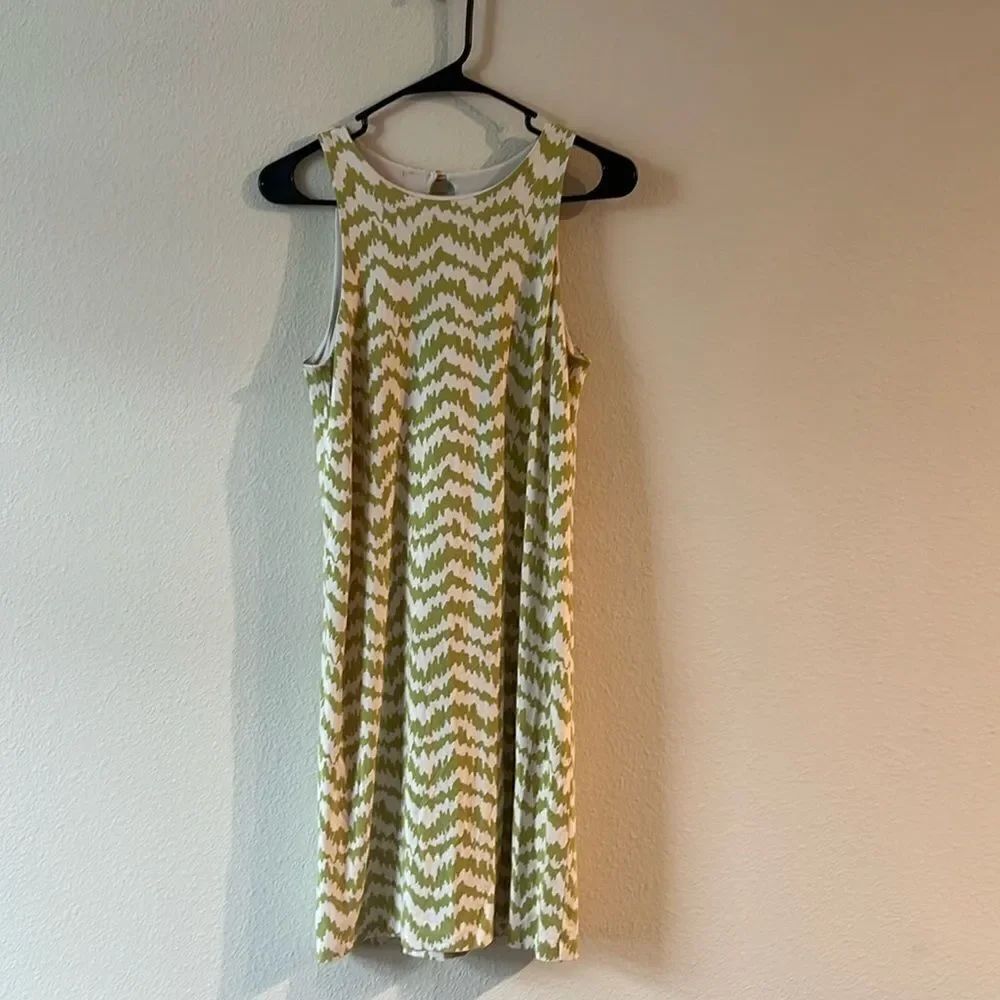 AnnโTaylorโChevronโPrintโDress